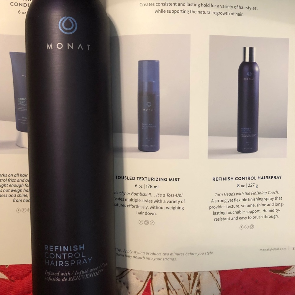 Monat Hair Care Refinish Control Hairspray